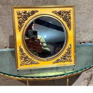 Mid 20th Century Gold Vanity Mirror French Ornamentation